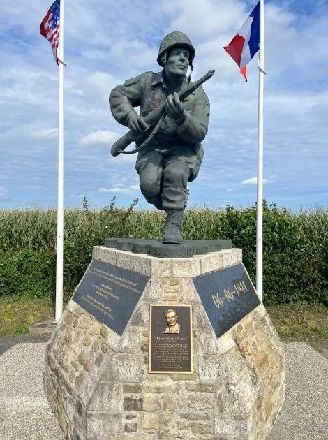 Dick Winters monument in Normandy